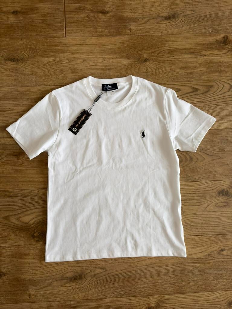T-shirt ralph Lauren, Enlèvement ou Envoi, Neuf, Taille 48/50 (M), Blanc