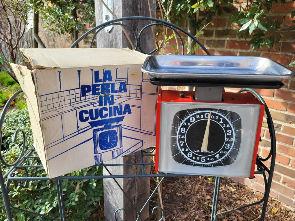 Vintage Design Keukenweegschaal La Perla – In Originele Doos, Ophalen of Verzenden, Keukenweegschaal