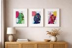 Set van 3 abstracte design prints – eigen ontwerp, Antiek en Kunst, Kunst | Schilderijen | Abstract, Ophalen