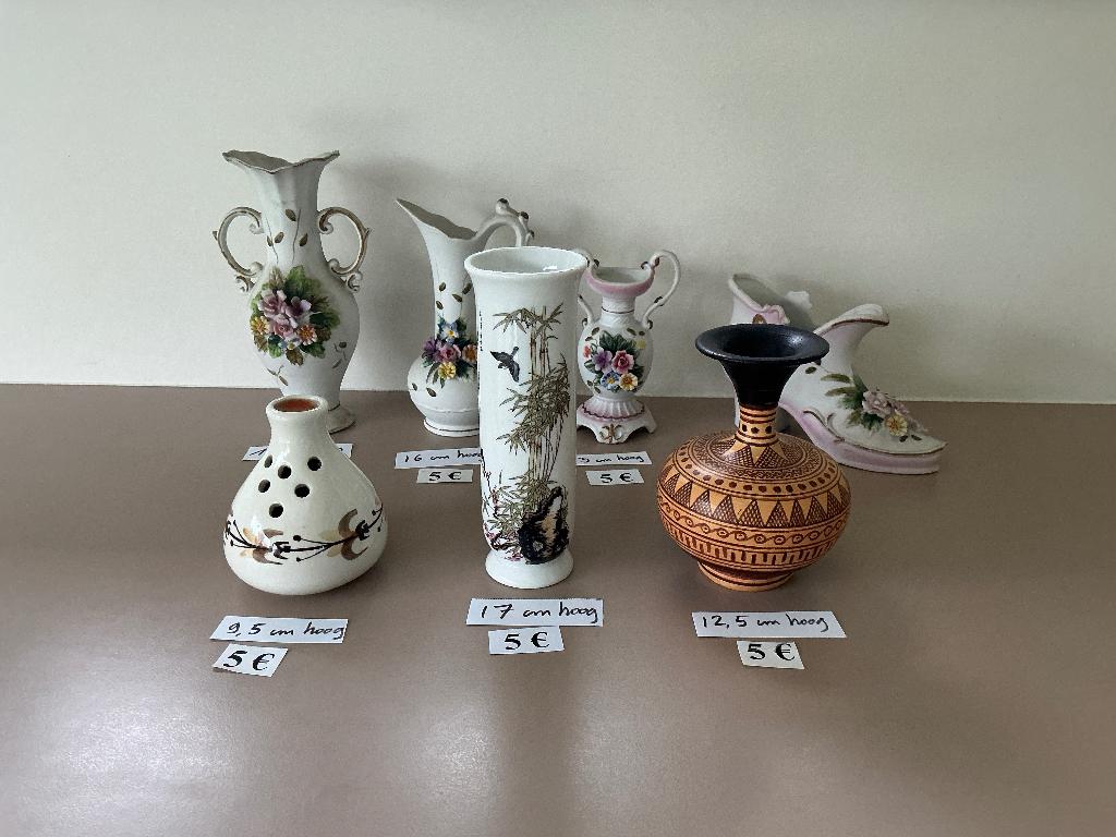 7 beaux vases pour seulement 5 euros par vase, Maison & Meubles, Enlèvement ou Envoi, Comme neuf
