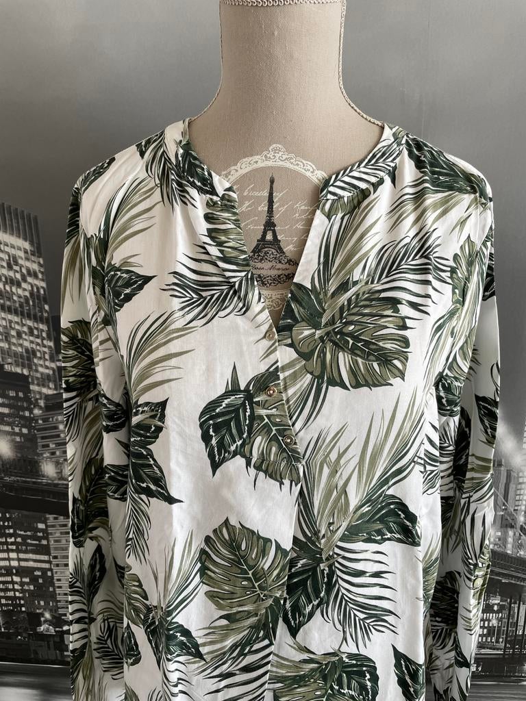 blouse - merk S. Oliver - 38 - GRATIS cardigan, Taille 38/40 (M), S. Oliver, Comme neuf, Vert