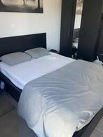 Bed met opbergruimte, Huis en Inrichting, Slaapkamer | Bedden, Ophalen, Zwart, Scandinavisch, 140 cm