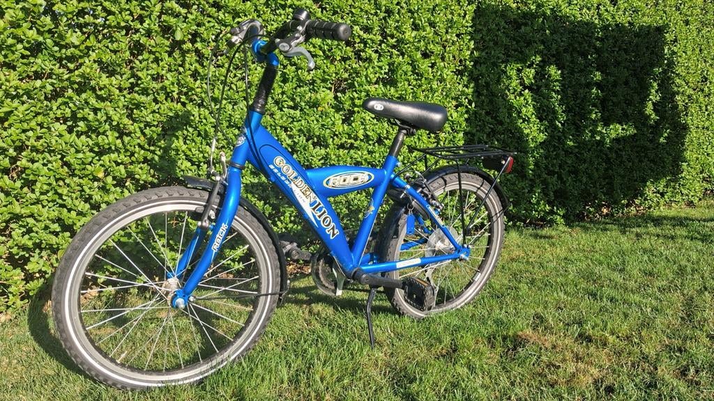 Jongensfiets blauw, merk Golden Lion rock, maat 20 inch., Enlèvement, Comme neuf, 20 pouces
