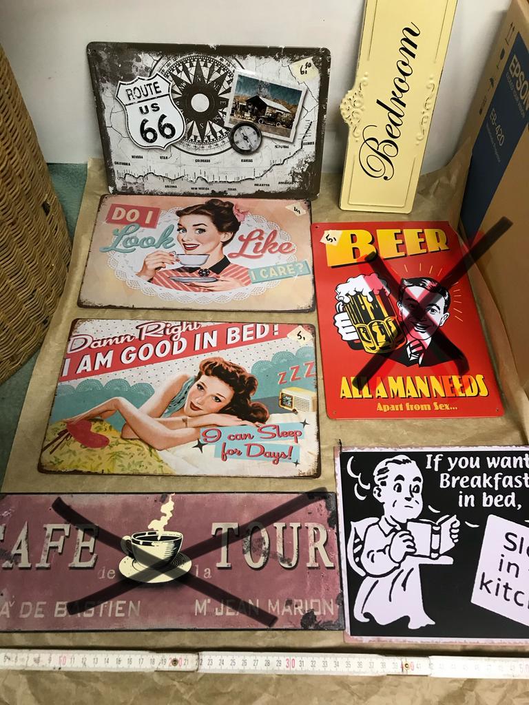 Metalen borden, kameraanduidingen en wanddecoraties, Ophalen of Verzenden, Zo goed als nieuw