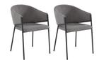 2 chaises, Maison & Meubles, Chaises, Neuf, Gris, Tissus, Deux