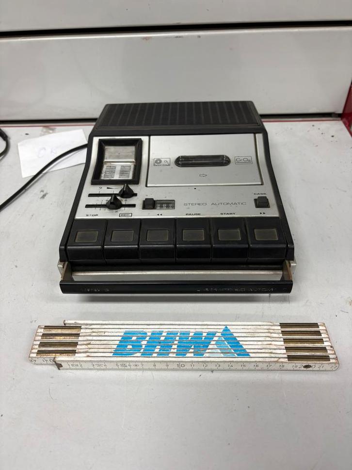 Grundig C 431 automatische stereo vintage cassetterecorder, Audio, Tv en Foto, Bandrecorder, Bandrecorder, Ophalen of Verzenden