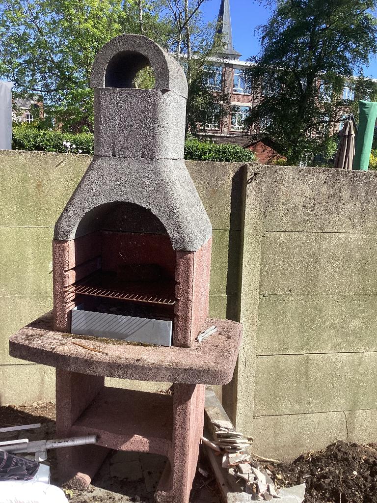Barbecue en pierre, Jardin & Terrasse, Barbecues au charbon de bois, Enlèvement, Utilisé, Niet bekend