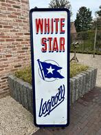 2 emailleborden white star leopold, Verzamelen, Ophalen, Gebruikt, Reclamebord