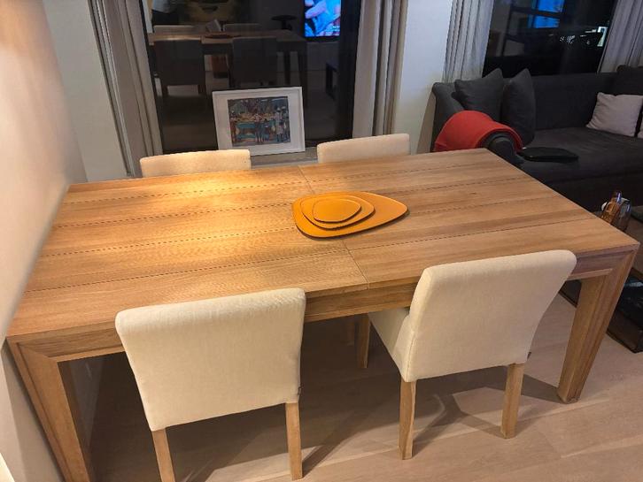 table, Maison & Meubles, Tables | Tables à manger, Utilisé, 150 à 200 cm, 50 à 100 cm, Cinq personnes ou plus, Rectangulaire, Chêne