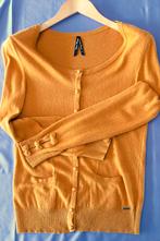 Te koop: Mooie geel/orange cardigan "Four Roses", 5., Ophalen, "Four Roses", Maat 48/50 (M), Geel