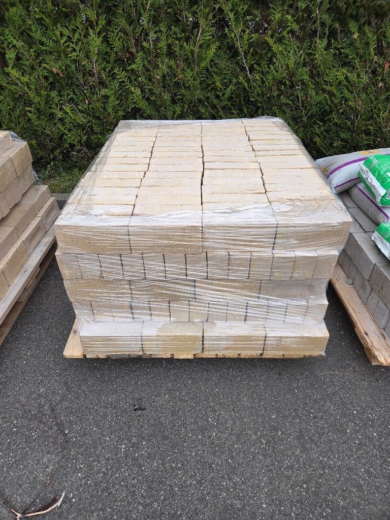 Steen Geel Zilverzand 620 Stuks NIEUW, Bricolage & Construction, Briques, Neuf, Briques, Enlèvement