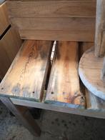 5 Rustieke tuintafels . Selfmade . Licht verplaatsbaar, Ophalen, Hout