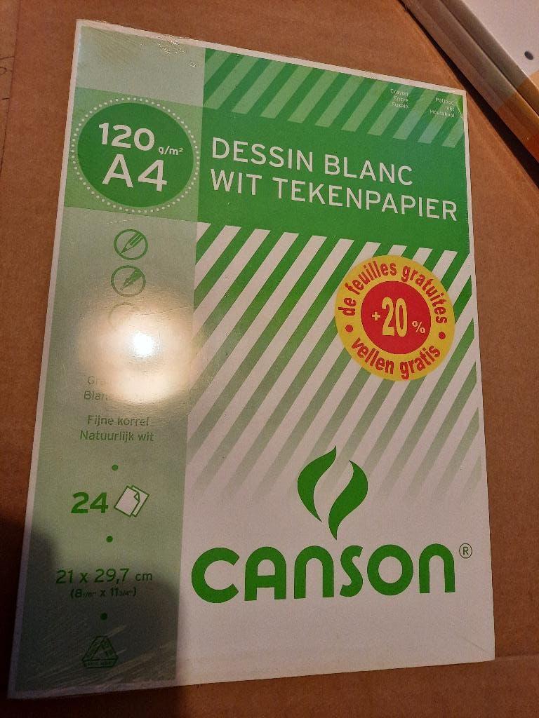 wit of gekleurd tekenpapier a4 blok nieuw Cancon, Ophalen of Verzenden, Nieuw