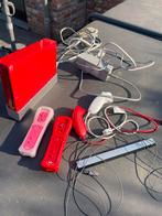 Nintendo Wii Red (Limited Edition) Complete Set, Ophalen, Gebruikt