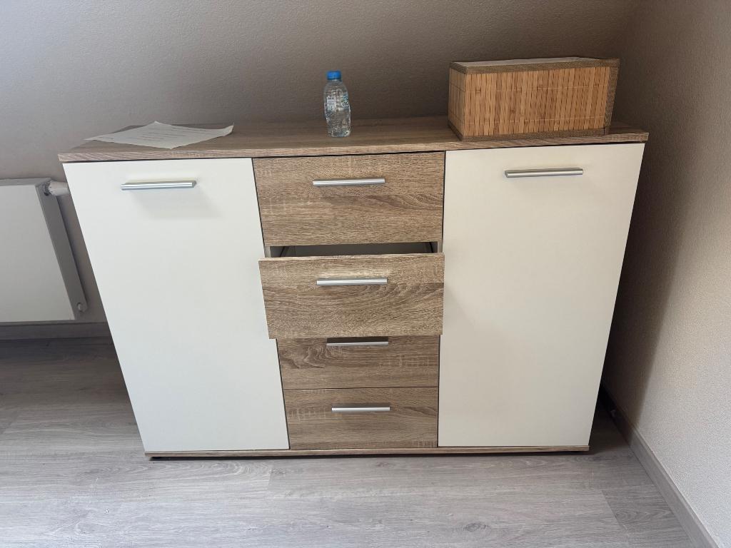 Meuble de bureau, Maison & Meubles, Bureaux, Utilisé, Bureau-armoire combiné, Autres marques, Naturel, Panneau de particules ou MDF