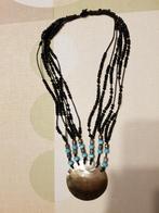Halssieraad, nieuwe staat, zwart en turquoise, Enlèvement, Comme neuf, Noir