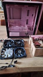 Boitier PC rose micro ATX + watercooling rose + 4 ventilos, Enlèvement, Utilisé