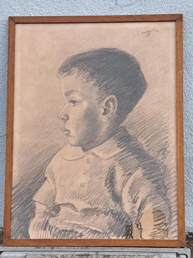 dessin signe j cornil, Ophalen of Verzenden