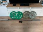 Crossfit Barbell met gewichten, Sport en Fitness, Ophalen, Gebruikt