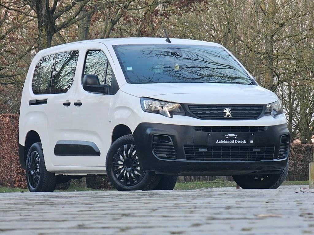 Peugeot partner L2 1.5hdi HEAVY | 3ZIT | BTW | 2SCHUIFDEUREN, Auto's, 75 kW, Stof, Wit, Bedrijf
