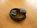 Zwarte Scart kabel audio videokabel aansluitkabel 1,3m, Enlèvement ou Envoi