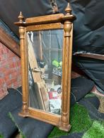 Eiken spiegel, Antiek en Kunst, Ophalen, Rechthoekig, 50 tot 100 cm, Minder dan 100 cm