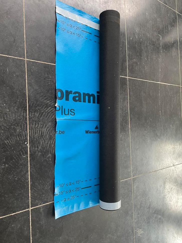 Koramic Plus onderdakfolie / dakfolie – rol, Doe-het-zelf en Bouw, Zeil en Folie, Zo goed als nieuw, Folie, 15 m² of meer, Ophalen