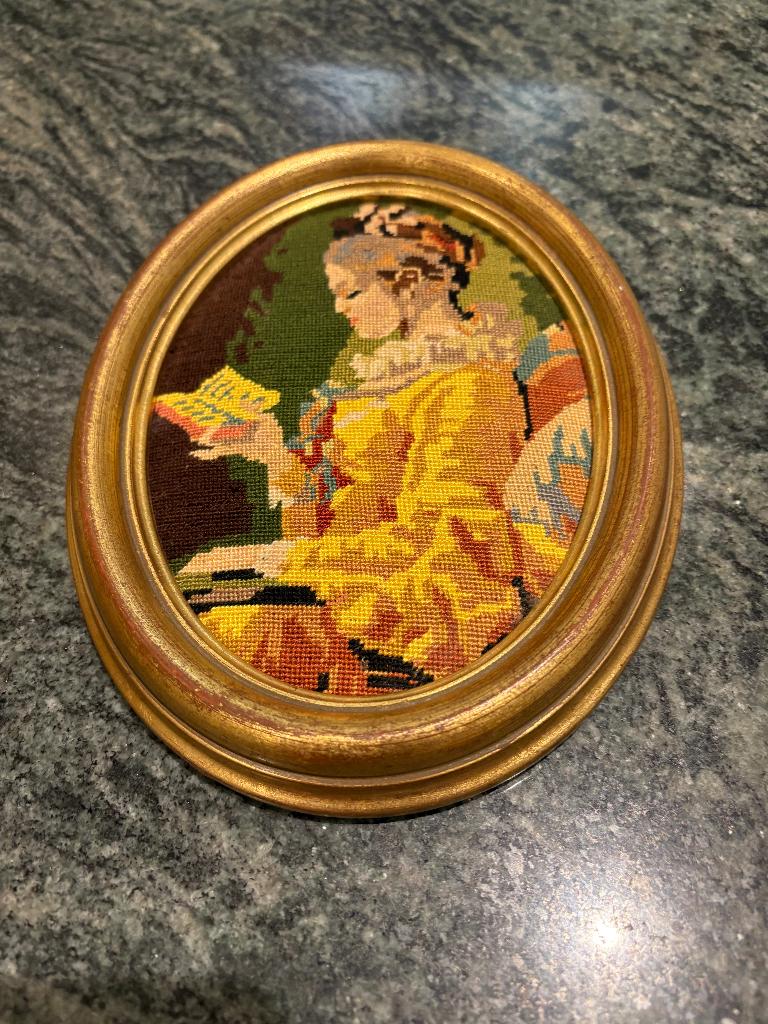 cadre brodé, Enlèvement ou Envoi