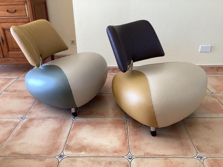 Set Leolux Pallone Pa stoelen(showroom), Huis en Inrichting, Fauteuils, Nieuw, Leer, Ophalen
