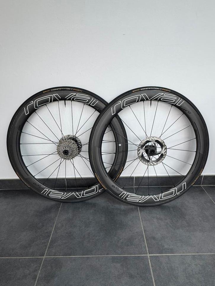 Roval CLX50 carbon wielen, Fietsen en Brommers, Fietsonderdelen, Zo goed als nieuw, Wiel, Carbon, Racefiets, Ophalen