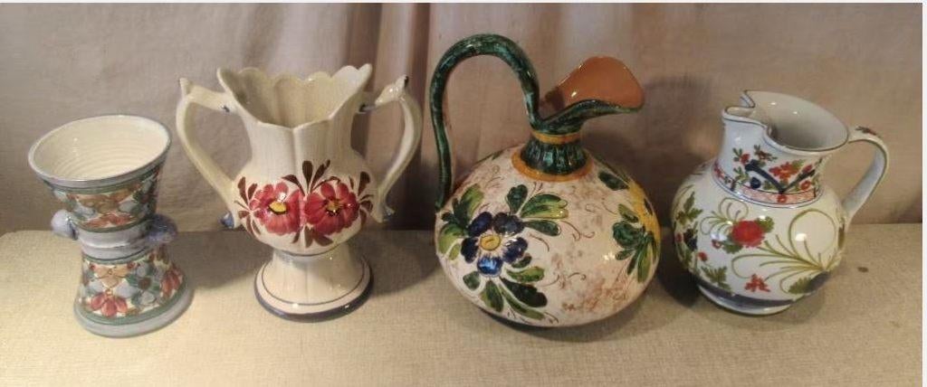 4 magnifiques carafes en céramique, Enlèvement ou Envoi