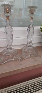 Chandeliers anciens du Val-Saint-Lambert, gravés, Antiquités & Art, Enlèvement ou Envoi