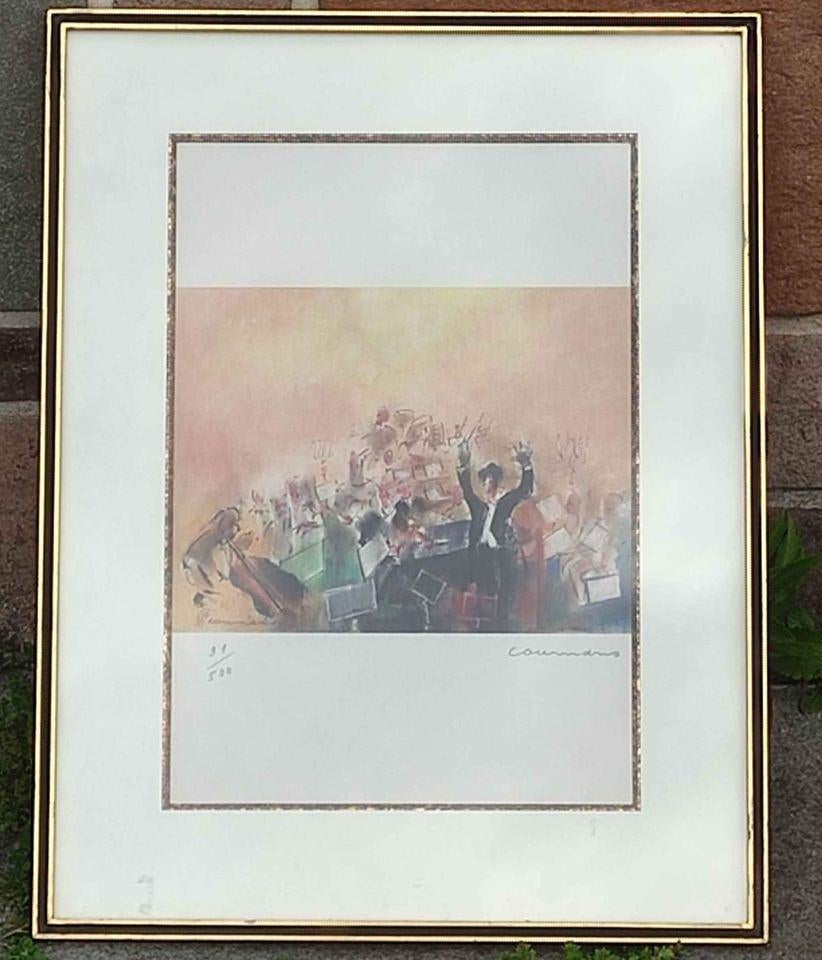 Lithographie signe Raymond coumans, Antiek en Kunst, Ophalen of Verzenden