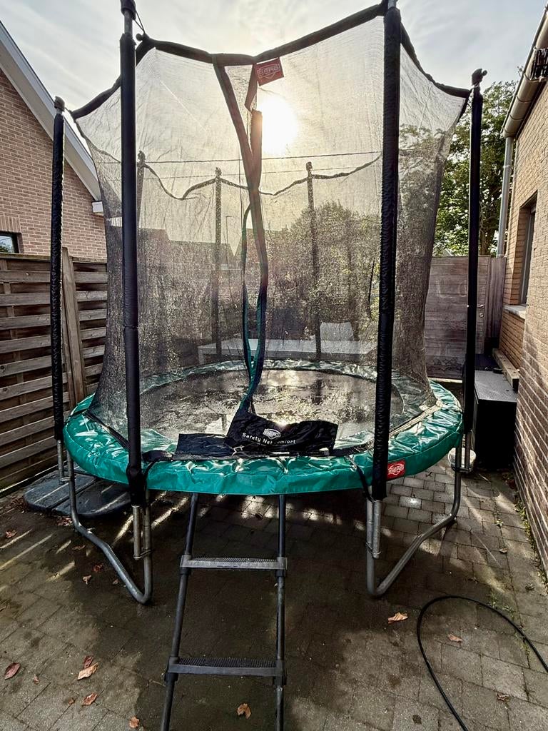 BERG Favorit Trampoline 270 cm incl. Veiligheidsnet Comfort, Kinderen en Baby's, Speelgoed | Buiten | Trampolines, Gebruikt, Ophalen