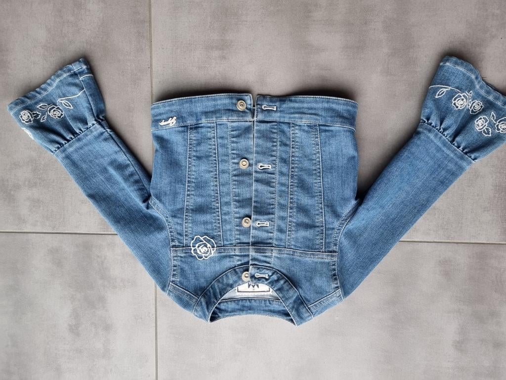 Jeans jas gymp, Enlèvement, Manteau