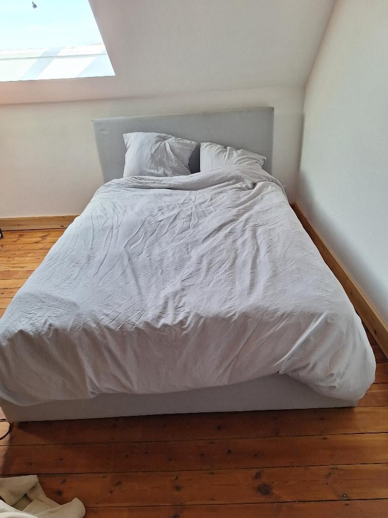 Lit ikea pratiquement neuf gladstad avec sommier, Enlèvement, Comme neuf
