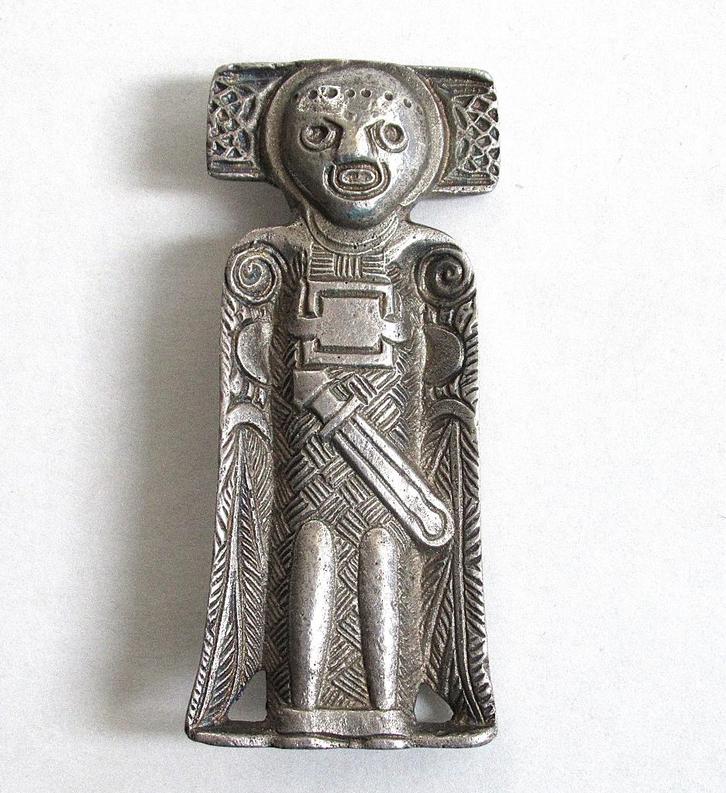 Vintage sterlingzilver broche/hanger van D. Andersen Noorw., Handtassen en Accessoires, Antieke sieraden, Broche, Zilver, Ophalen of Verzenden