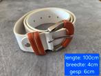Witte riem, Kleding | Dames, Riemen en Ceinturen, Ophalen of Verzenden