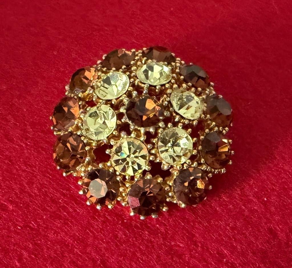 Broche Vintage Années 1970, Bijoux, Sacs & Beauté, Bijoux anciens, Enlèvement ou Envoi, Autres matériaux, Broche