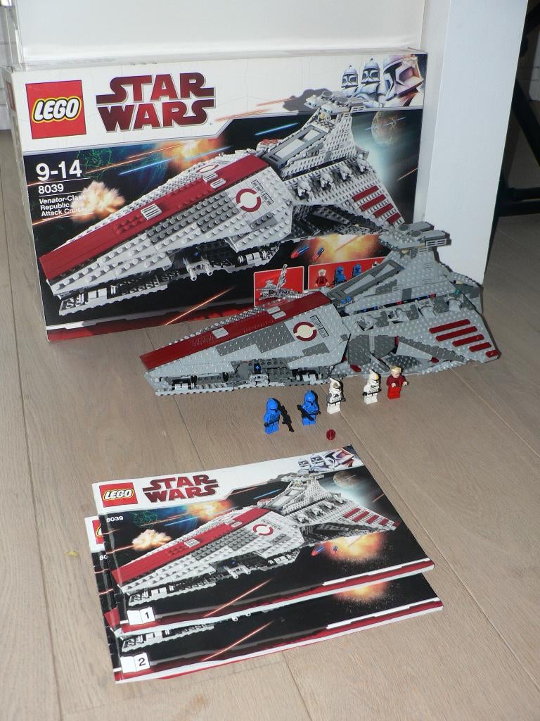 Lego Star Wars 8039 : Venator-Class Republic Attack Cruiser, Lego, Ensemble complet, Comme neuf, Boîte incluse