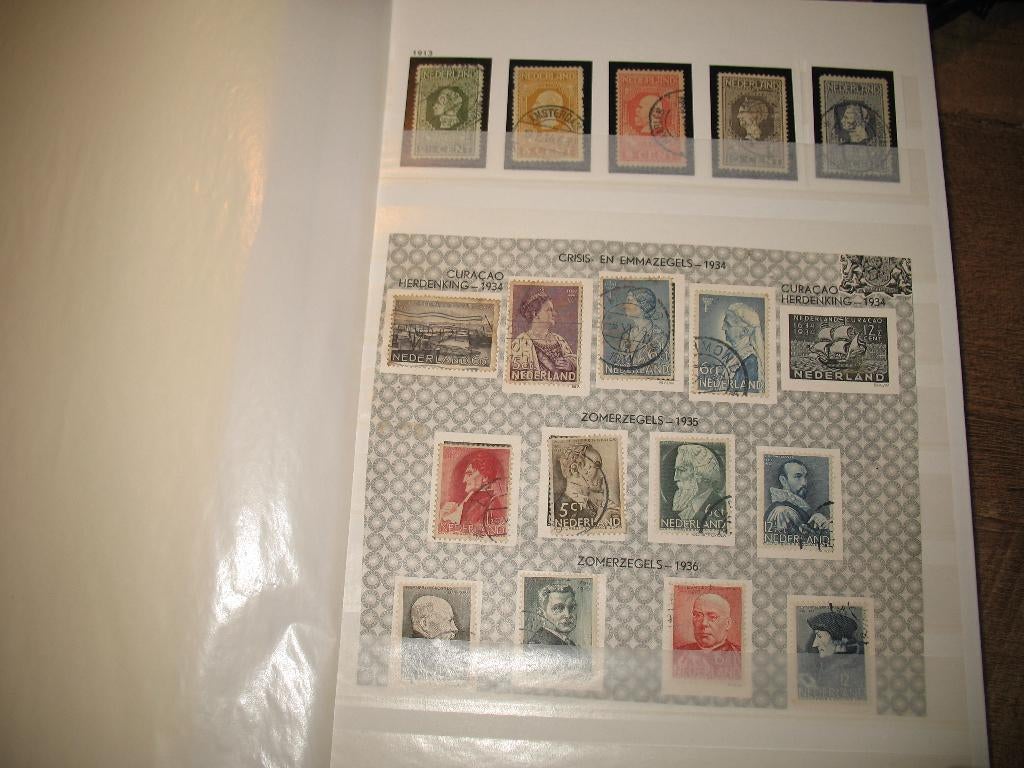 6 timbres alb Ned très intéressants, Oblitéré, Enlèvement ou Envoi, Sans enveloppe, Gomme originale