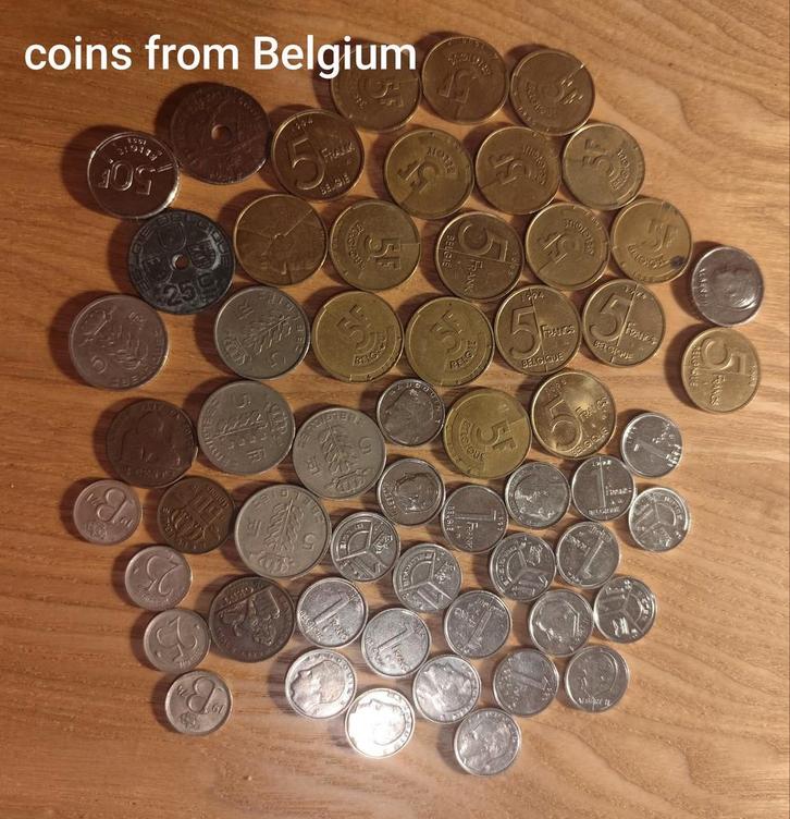 Une collection de pièces de monnaie de différents pays..., Timbres & Monnaies, Monnaies & Billets de banque | Collections, Monnaie