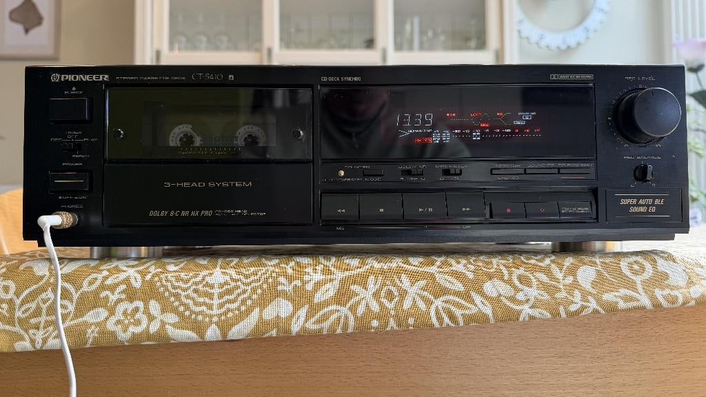 Pioneer CT-S410 3 Head, TV, Hi-fi & Vidéo, Decks cassettes, Enlèvement, Simple