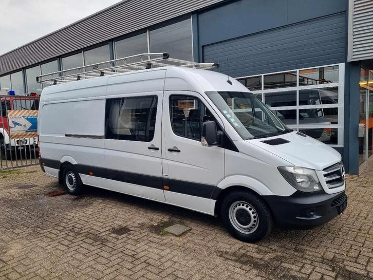 Mercedes-Benz Sprinter 314 CDI Maxi Dubbele cabine Doka 6 Zi, Auto's, Bestelwagens en Lichte vracht, Bedrijf, Te koop, ABS, Airbags
