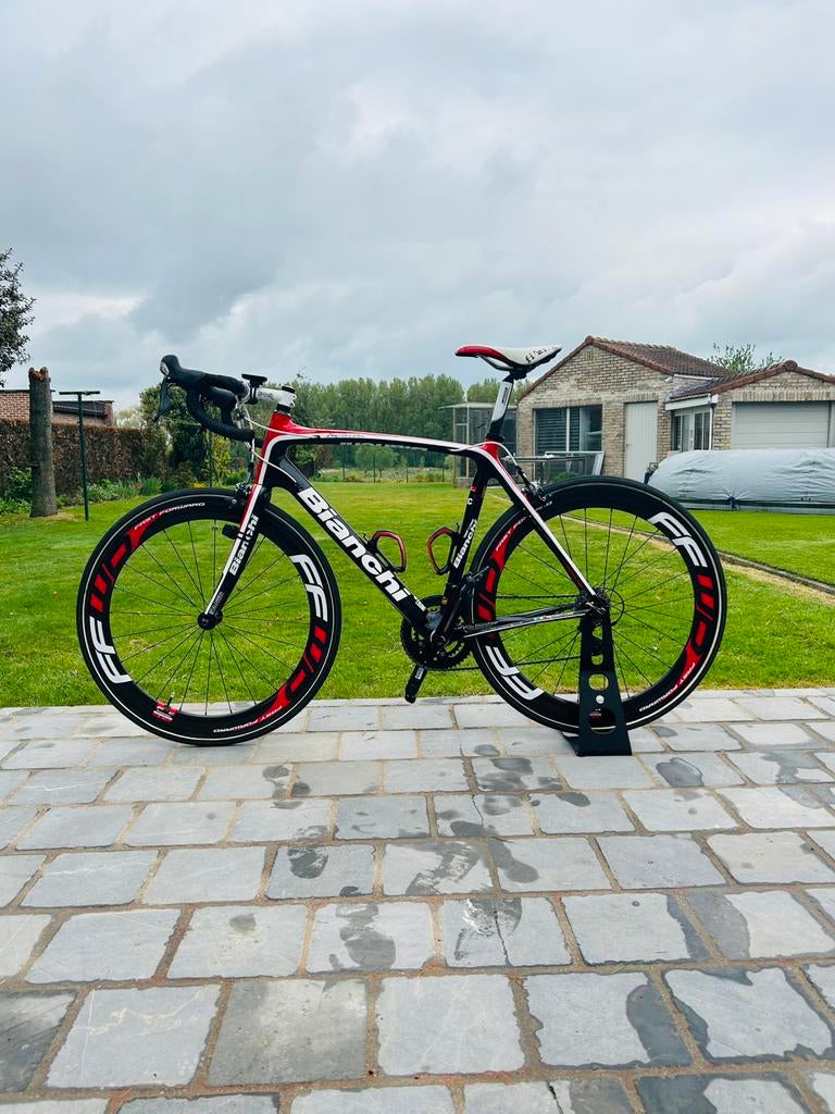 Full Carbon koersfiets Bianchi Infinito C2C, Ophalen, Zo goed als nieuw, Carbon