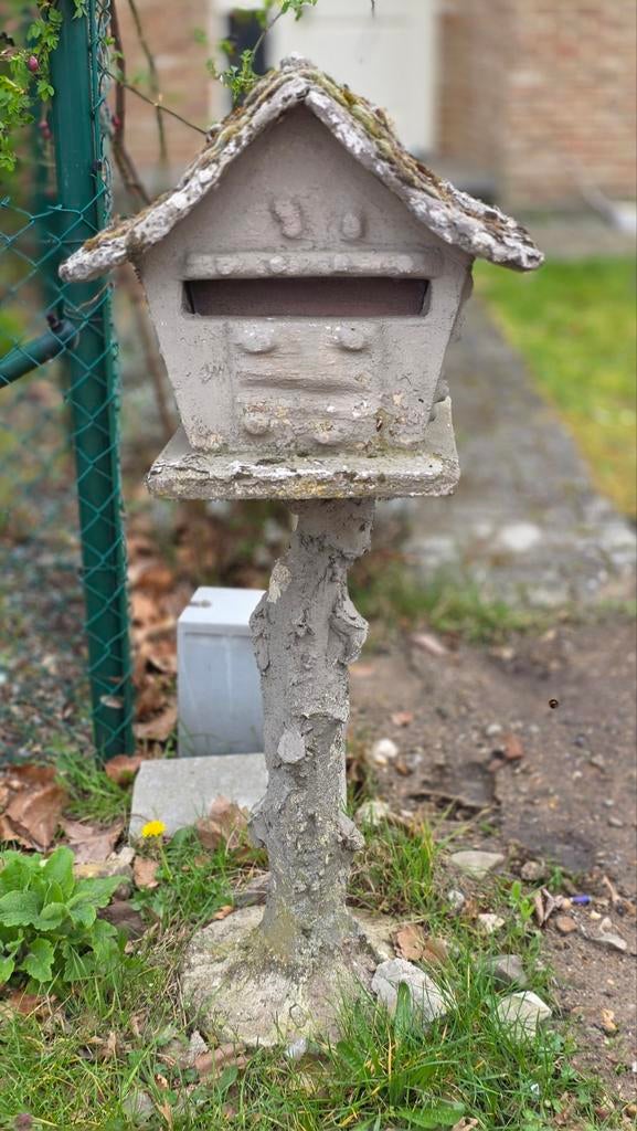 Brievenbus, Ophalen, Gebruikt, Hardsteen, Staande brievenbus