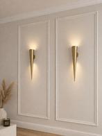 2 gouden wandlampen, Ophalen, Zo goed als nieuw