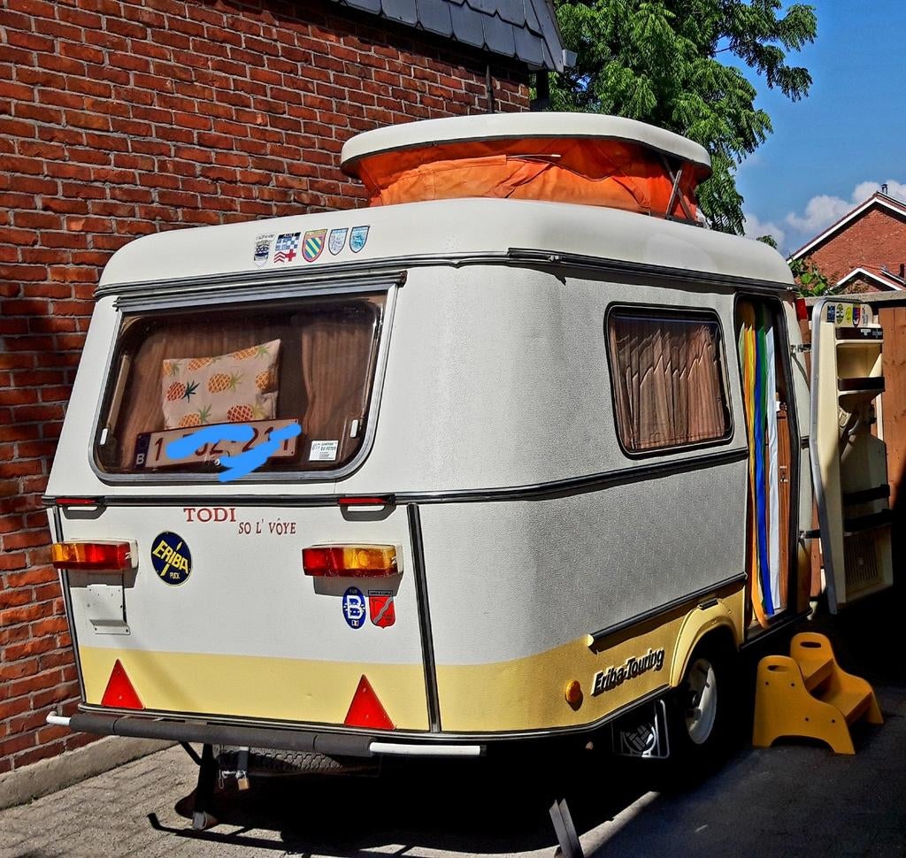 Toffe puck te koop, Caravanes & Camping, Caravanes, Particulier, Eriba, Toit relevable, Réfrigérateur, Enlèvement
