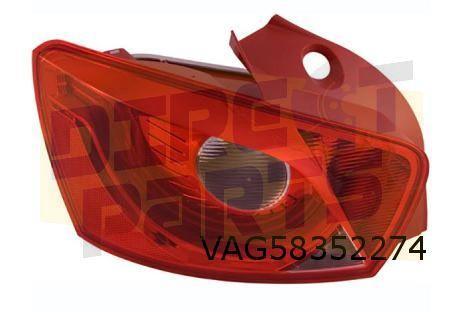 Seat Ibiza (5/08-4/12) Achterlicht Rechts (5-drs.) Origineel, Auto-onderdelen, Verlichting, Seat, Nieuw, Verzenden