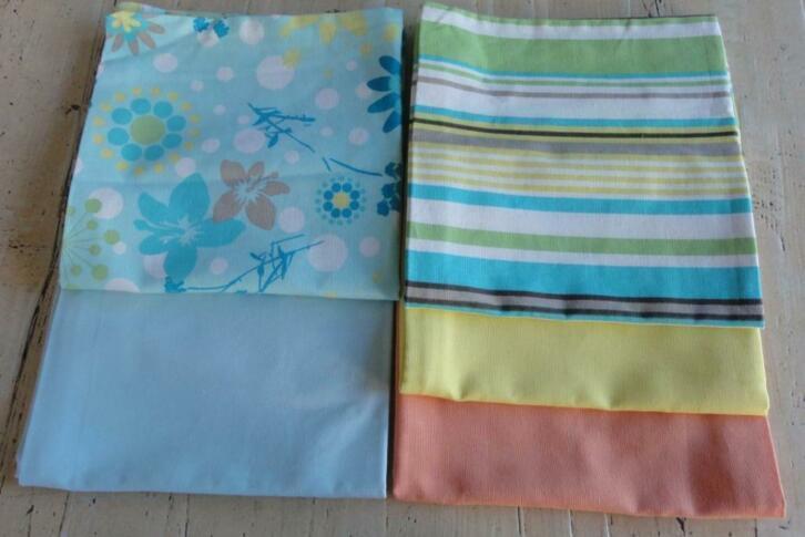 3 kussenhoesjes 50 x 50 cm , peach, mint, gestreept, LENTE, Maison & Meubles, Accessoires pour la Maison | Coussins, -, -, -, Enlèvement ou Envoi